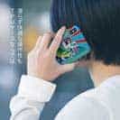 【TPU】赤ワイン　大漁旗スマホケース　シイラ