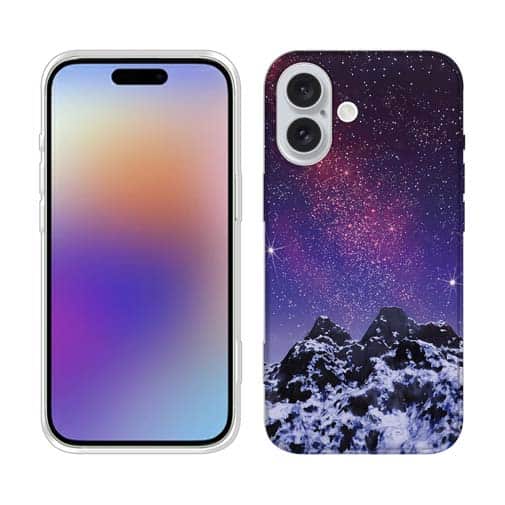 【TPU】雪山の上の済んだ夜空