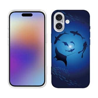 【TPU】ダイバー　マンタ　サメ　ダイビング