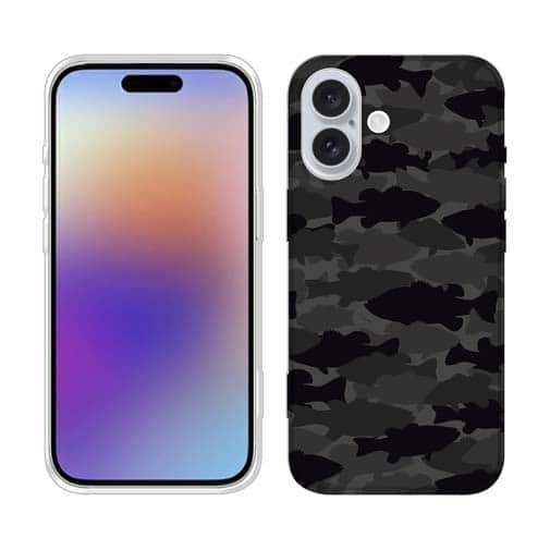 【TPU】ブラックバス 迷彩大柄 ビターブラック