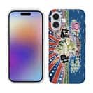 【TPU】赤ワイン　大漁旗スマホケース　ブラックバス