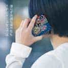 【TPU】赤ワイン　大漁旗スマホケース　ブラックバス