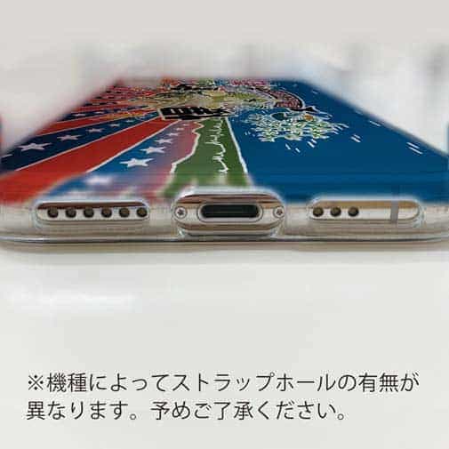 【TPU】赤ワイン　大漁旗スマホケース　ブラックバス