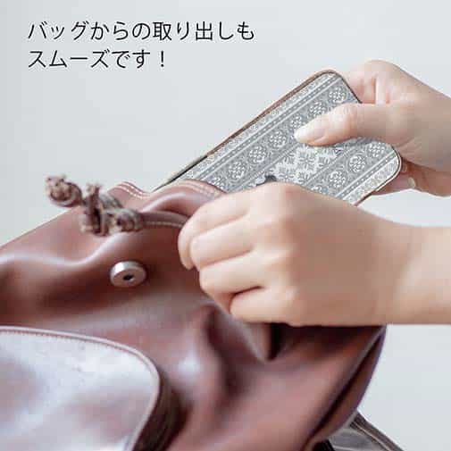 【TPU】ノルディック柄 ライトグレー