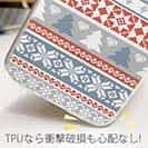 【TPU】ノルディック柄 ブルー&レッド2