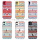 【TPU】ノルディック柄 ブルー&レッド2