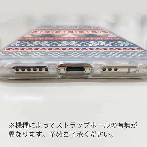【TPU】ノルディック柄 ブルー&レッド2