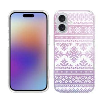 【TPU】ノルディック柄 パープルグラデ