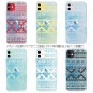 【TPU】ノルディック柄 ブルーグラデ