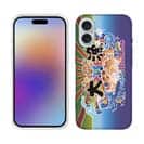 【TPU】さかな芸人ハットリ×赤ワイン　大漁旗スマホケース　マアジ