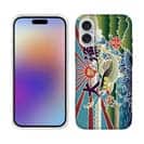 【TPU】赤ワイン　大漁旗スマホケース　鮎（アユ）