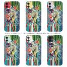 【TPU】赤ワイン　大漁旗スマホケース　鮎（アユ）