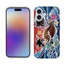 【TPU】赤ワイン　大漁旗スマホケース　ヒラメ