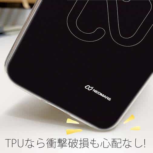 【透明型（TPU）】ロゴ（大）・ブラック