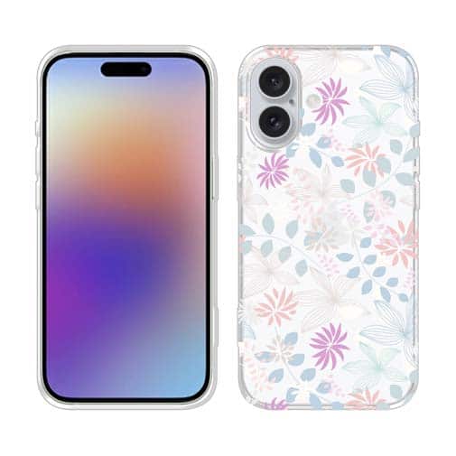 【TPU】春花&夏花 ピンク&ブルー