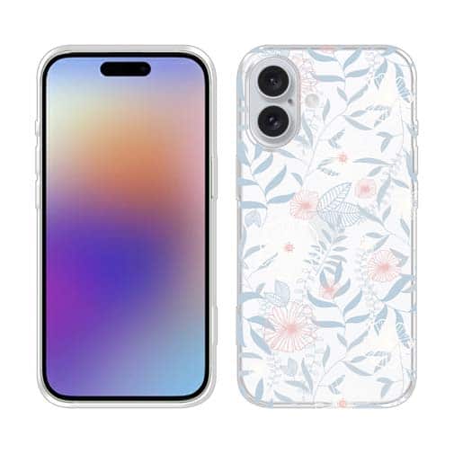 【TPU】春花&夏花 ライトブルー&ピンク