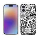 【ROMI HIME】【TPU】ヘナ タトゥー　トライバル　花　ホワイト＆ブラック