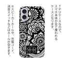 【ROMI HIME】【TPU】ヘナ タトゥー　トライバル　花　ブラック＆ホワイト