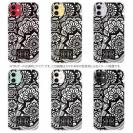 【ROMI HIME】【TPU】ヘナ タトゥー　トライバル　花　ブラック＆ホワイト