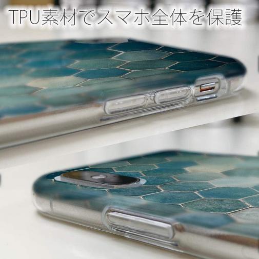 【TPU】トルコタイル風 ブルー
