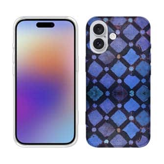 【TPU】トルコタイル風 ディープブルー