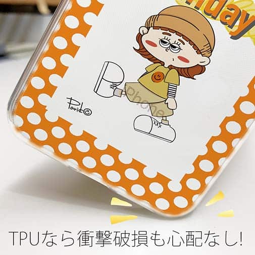 【Pariko】【TPUケース】日曜日の女の子 アメコミ