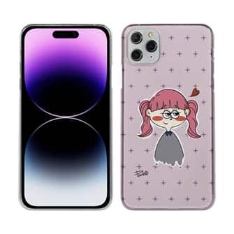 【Pariko】【TPUケース】恋するん女の子(ピンク) アメコミ