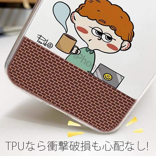 【Pariko】【TPUケース】リラックス アメコミ