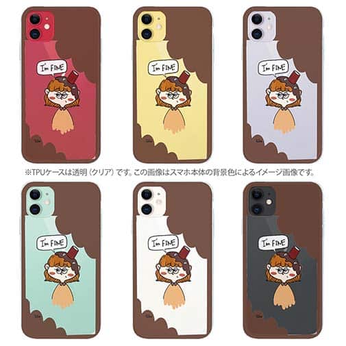 【Pariko】【TPUケース】頭に飲み物を被った女の子 アメコミ