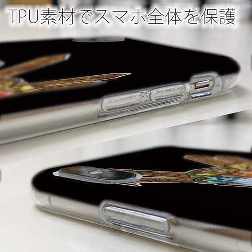 【TPU】【彫姫】ドクロパフェ？（ブラック）　和彫りデザイン