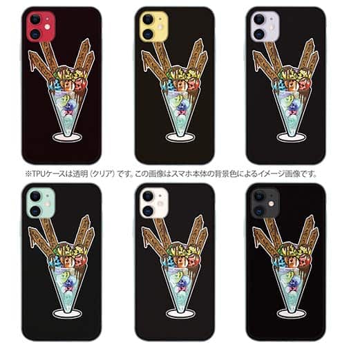 【TPU】【彫姫】ドクロパフェ？（ブラック）　和彫りデザイン