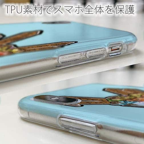 【TPU】【彫姫】ドクロパフェ？（ライトブルー）　和彫りデザイン