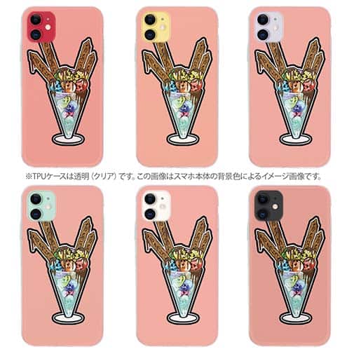 【TPU】【彫姫】ドクロパフェ？（イエローピンク）　和彫りデザイン