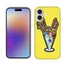 【TPU】【彫姫】ドクロパフェ？（イエロー）　和彫りデザイン