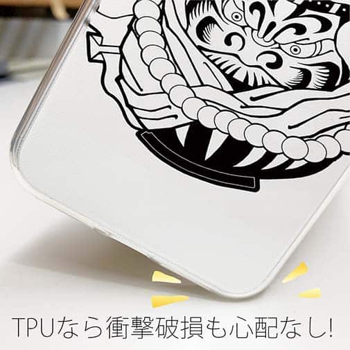 【TPU】【彫姫】弁慶達磨（ホワイト）