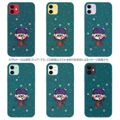 【Pariko】【TPUケース】冬の女の子