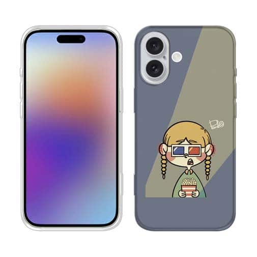 【Pariko】【TPUケース】映画をみる女の子