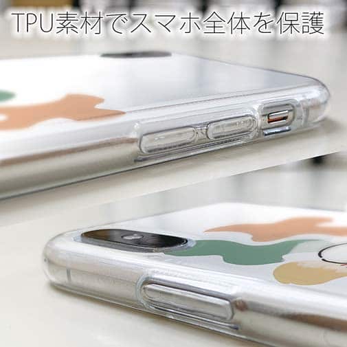 【Pariko】【TPUケース】ステッカー風カラフル男の子ver