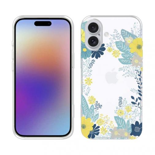 【TPU】北欧デザイン グリーン&イエロー