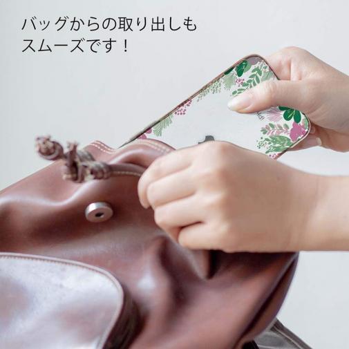 【TPU】北欧デザイン グリーン＆ピンク