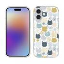 【TPU】北欧デザイン 猫と花