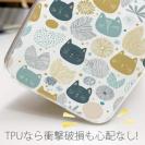 【TPU】北欧デザイン 猫と花