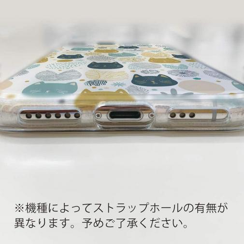 【TPU】北欧デザイン 猫と花