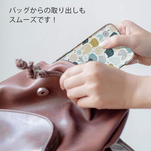 【TPU】北欧デザイン 猫と花