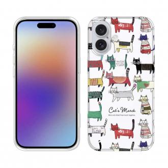 【TPU】北欧デザイン 猫の行進