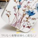 【TPU】日本の花画風 ブルー