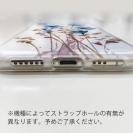 【TPU】日本の花画風 ブルー