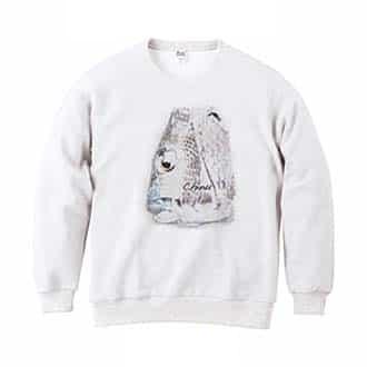 【トレーナー】クロダイ(チヌ)手書き風 8.4oz Cotton:100%