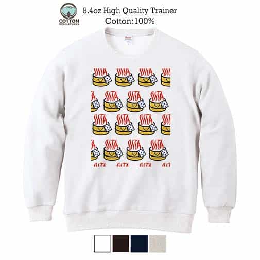 【トレーナー】大分学スマホケース おんせん県おおいた ロゴいっぱい 8.4oz Cotton:100%