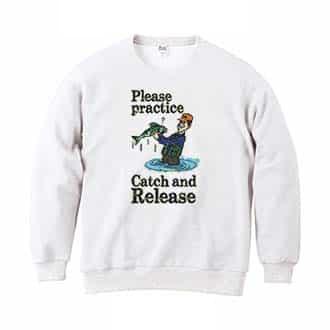 【トレーナー】キャッチアンドリリースを教えて? 8.4oz Cotton:100%